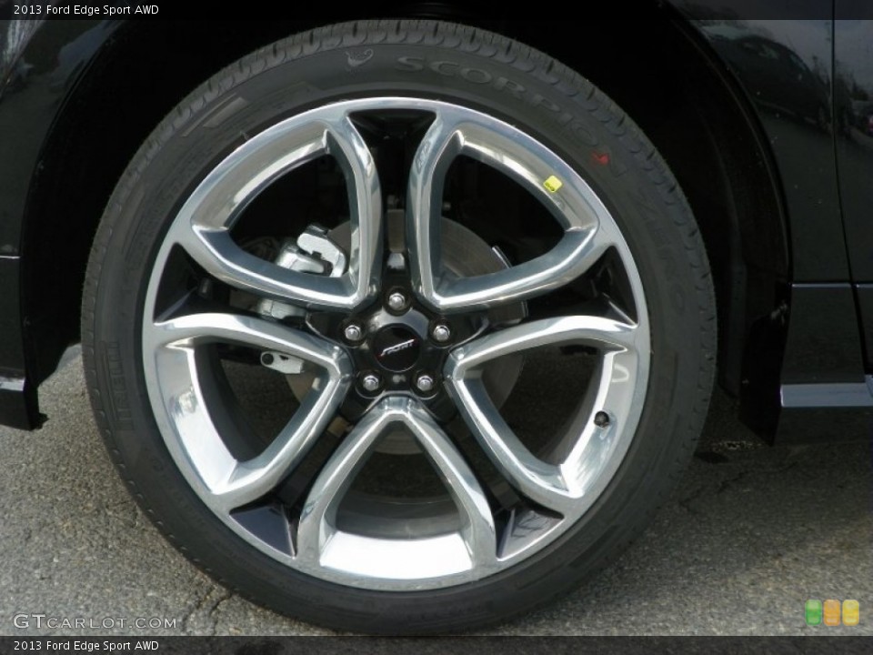 2013 Ford Edge Sport AWD Wheel and Tire Photo #63237849