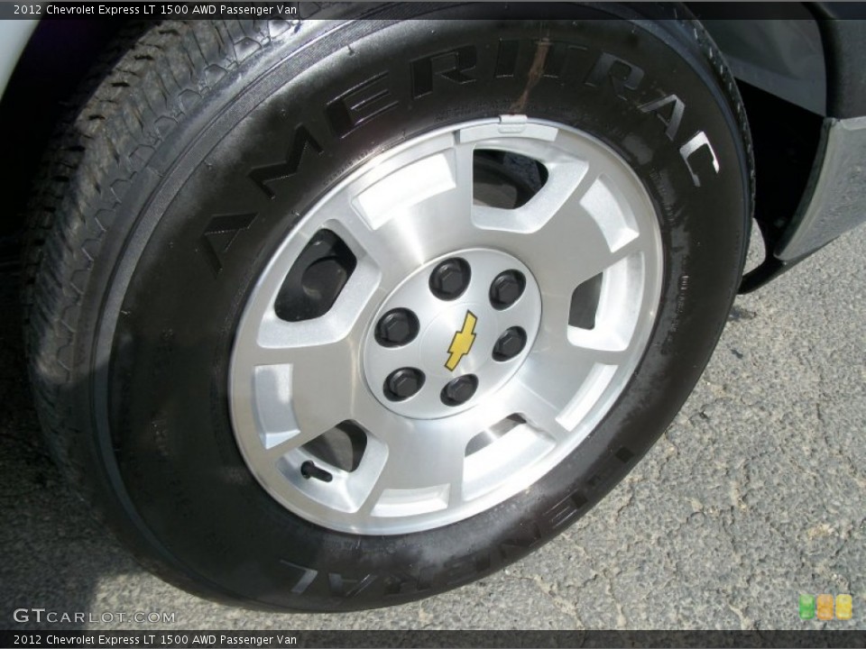 2012 Chevrolet Express LT 1500 AWD Passenger Van Wheel and Tire Photo #63267471