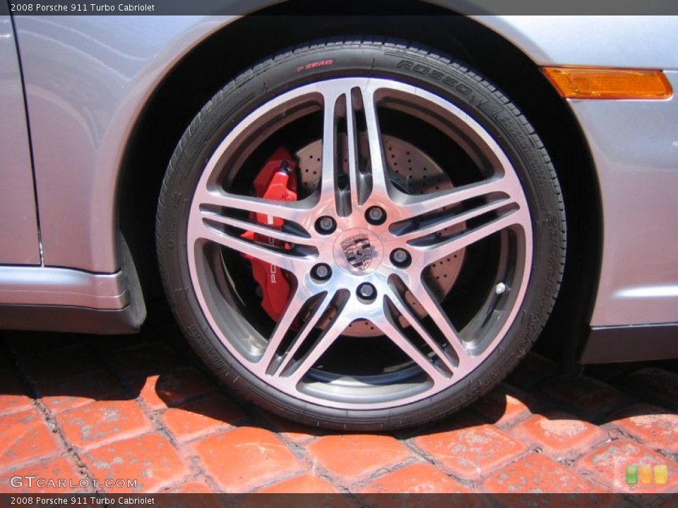 2008 Porsche 911 Turbo Cabriolet Wheel and Tire Photo #63283106