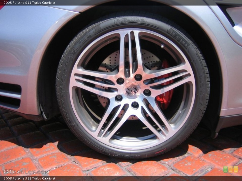 2008 Porsche 911 Turbo Cabriolet Wheel and Tire Photo #63283116