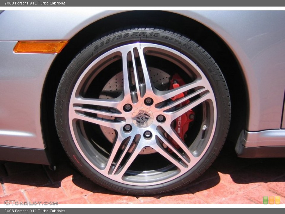 2008 Porsche 911 Turbo Cabriolet Wheel and Tire Photo #63283124