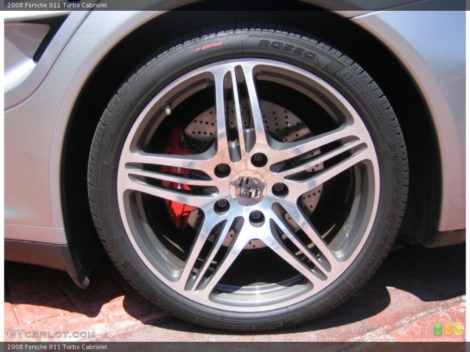 2008 Porsche 911 Turbo Cabriolet Wheel and Tire Photo #63283133