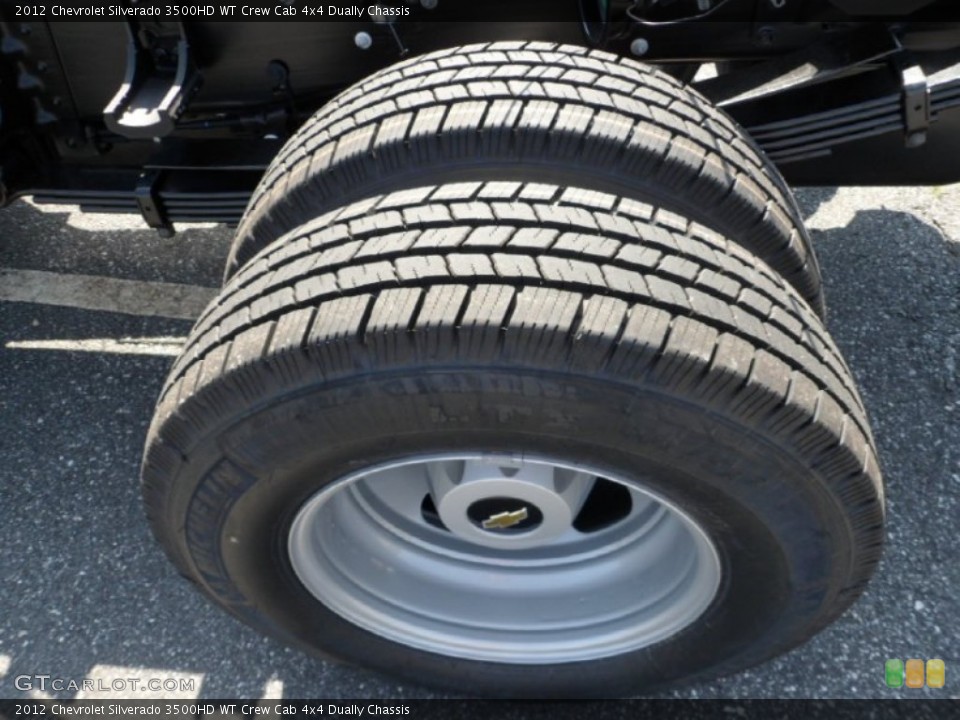 2012 Chevrolet Silverado 3500HD WT Crew Cab 4x4 Dually Chassis Wheel and Tire Photo #63307337