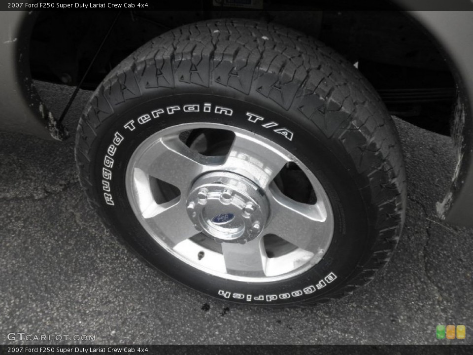 2007 Ford F250 Super Duty Lariat Crew Cab 4x4 Wheel and Tire Photo #63345271