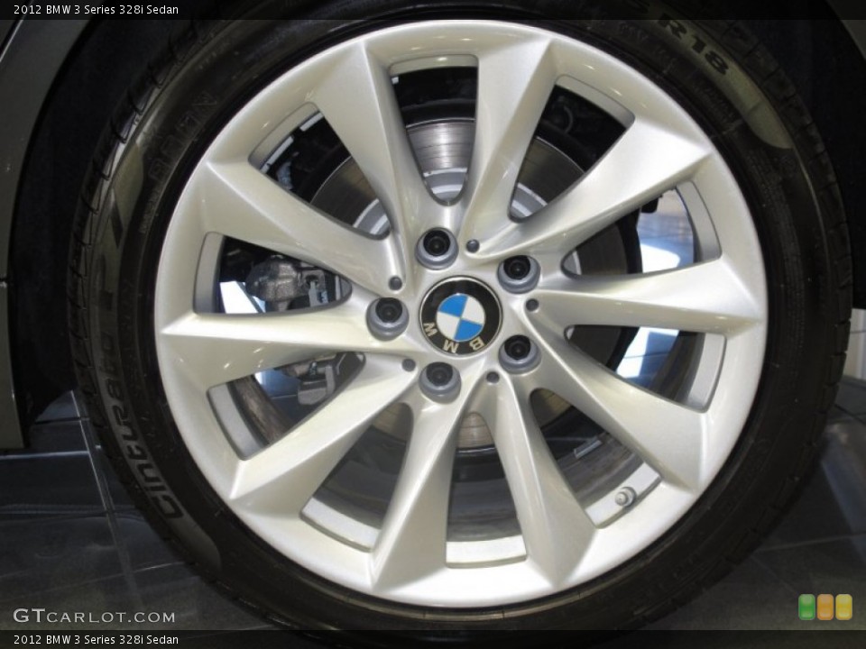 2012 BMW 3 Series 328i Sedan Wheel and Tire Photo #63349187