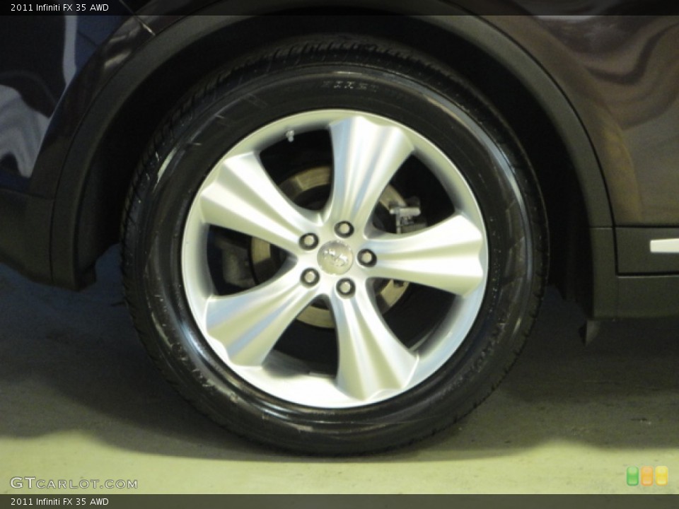 2011 Infiniti FX 35 AWD Wheel and Tire Photo #63365183