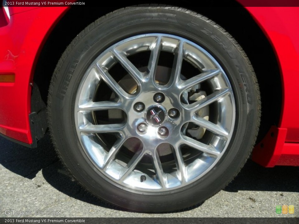 2013 Ford Mustang V6 Premium Convertible Wheel and Tire Photo #63381689