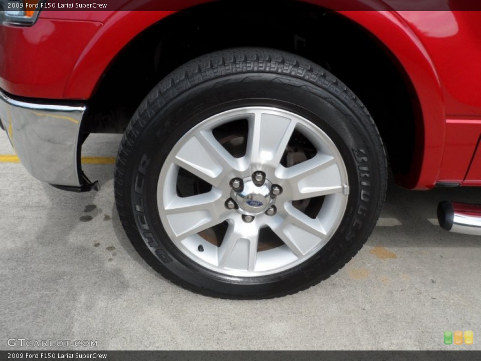 2009 Ford F150 Lariat SuperCrew Wheel and Tire Photo #63429647