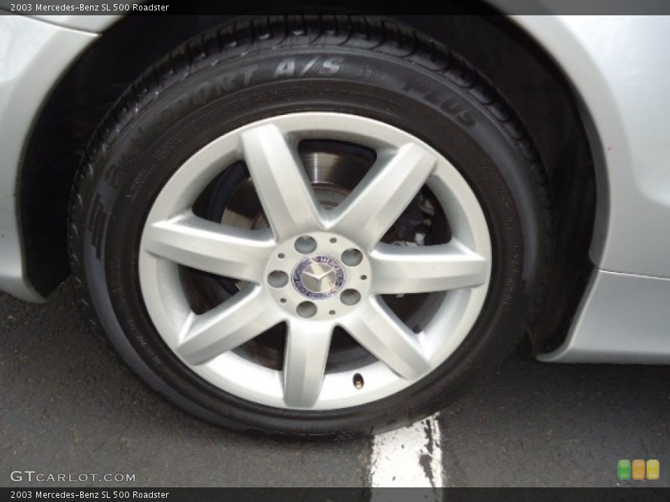 2003 Mercedes-Benz SL 500 Roadster Wheel and Tire Photo #63442098