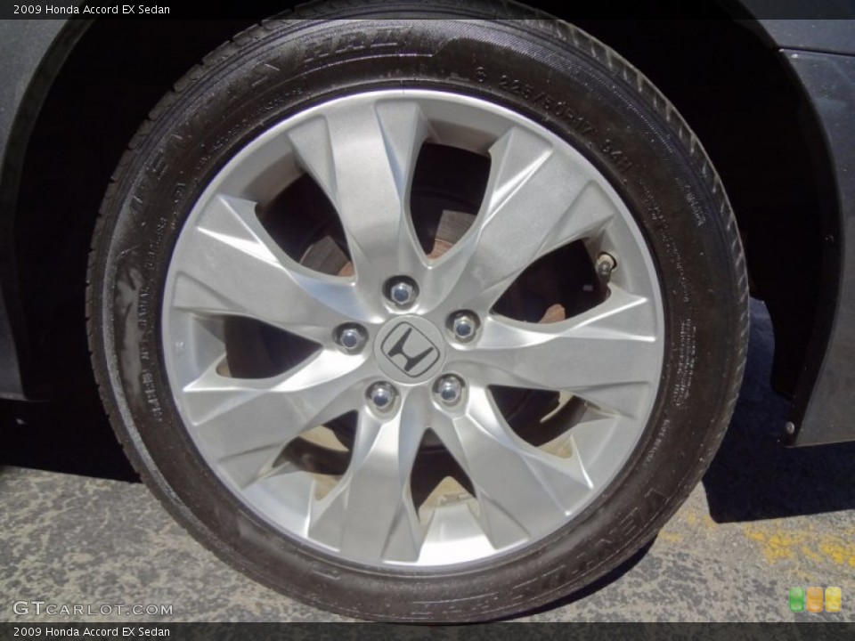 2009 Honda Accord EX Sedan Wheel and Tire Photo #63442268