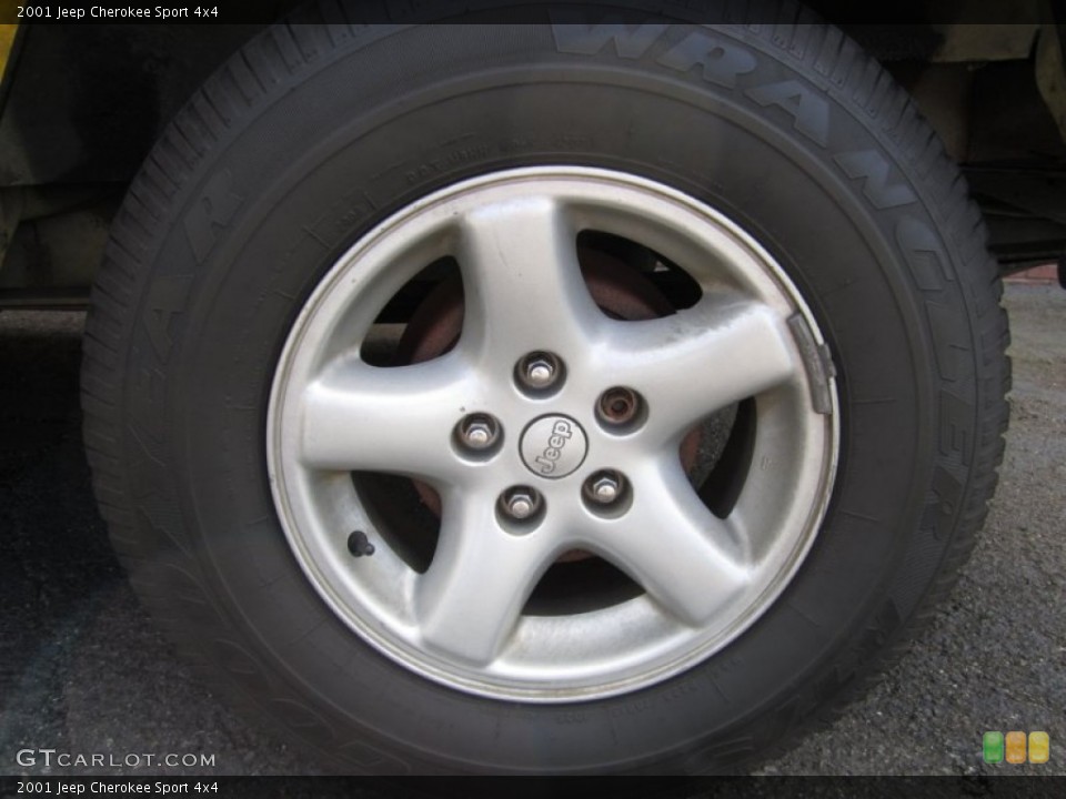 2001 Jeep Cherokee Sport 4x4 Wheel and Tire Photo #63473943