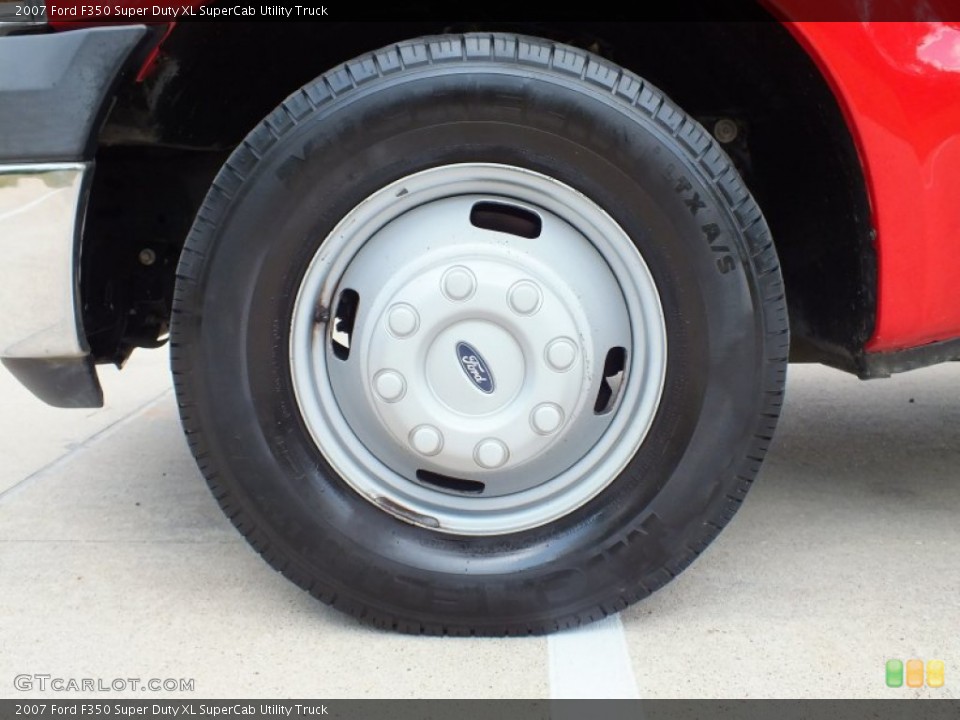 2007 Ford F350 Super Duty XL SuperCab Utility Truck Wheel and Tire Photo #63556882