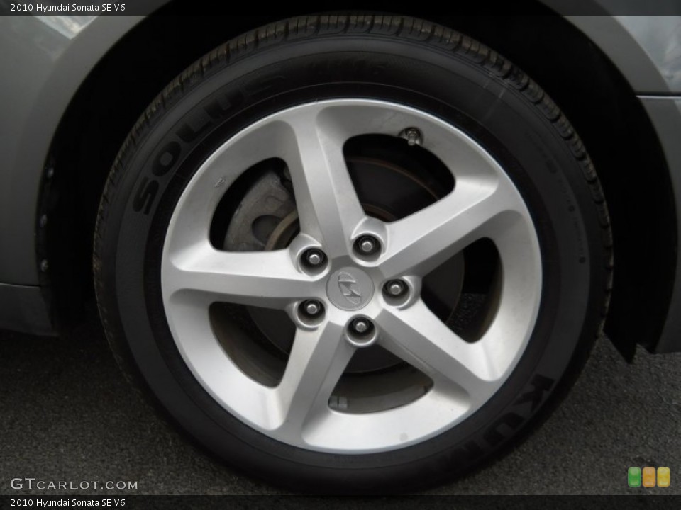 2010 Hyundai Sonata SE V6 Wheel and Tire Photo #63586520