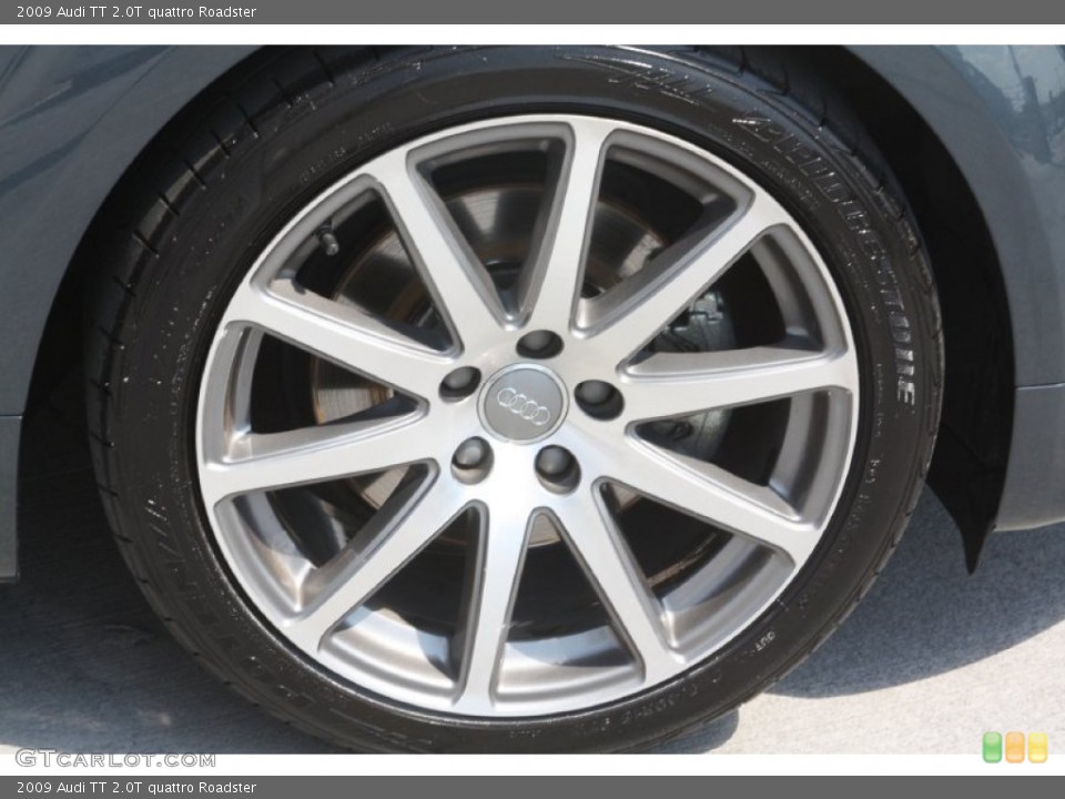 2009 Audi TT 2.0T quattro Roadster Wheel and Tire Photo #63606803