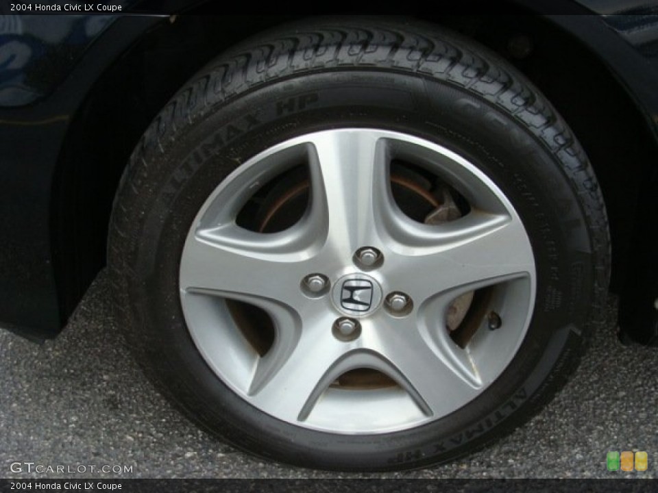 2004 Honda Civic LX Coupe Wheel and Tire Photo #63613876