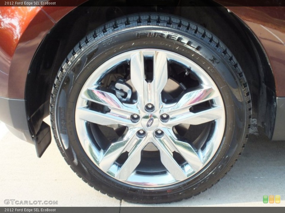 2012 Ford Edge SEL EcoBoost Wheel and Tire Photo #63676224