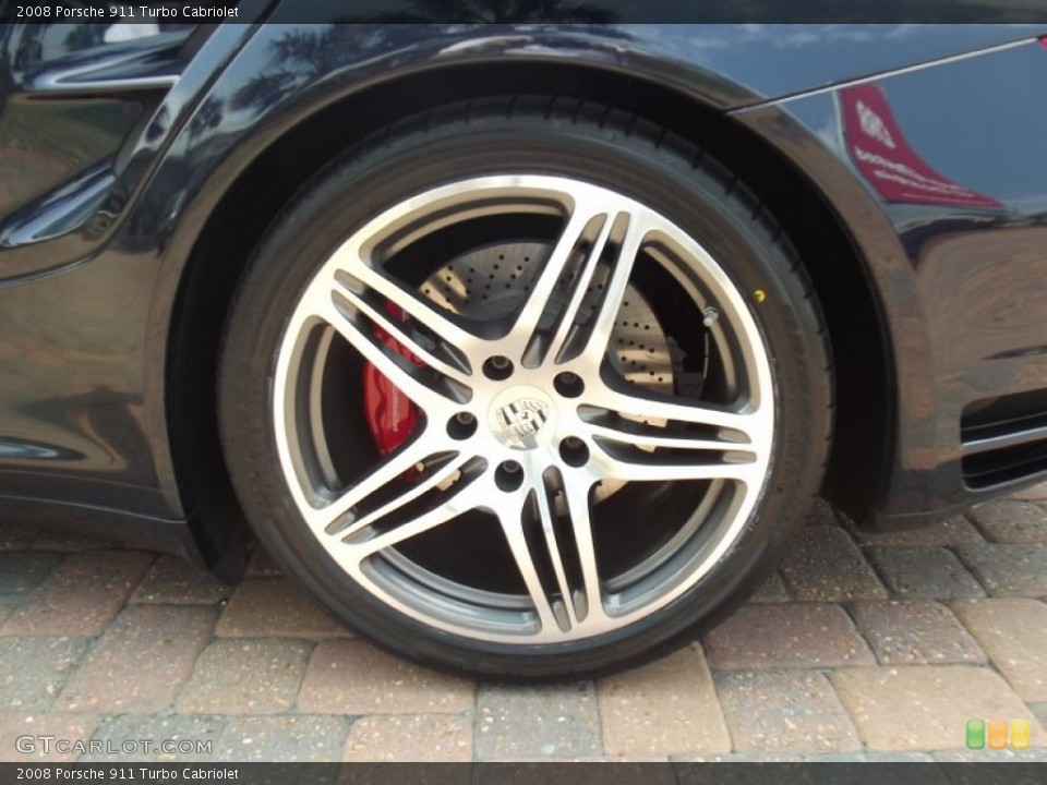 2008 Porsche 911 Turbo Cabriolet Wheel and Tire Photo #63678288