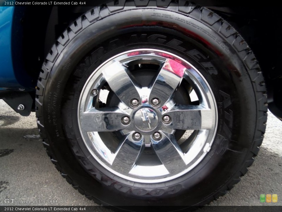 2012 Chevrolet Colorado LT Extended Cab 4x4 Wheel and Tire Photo #63680682
