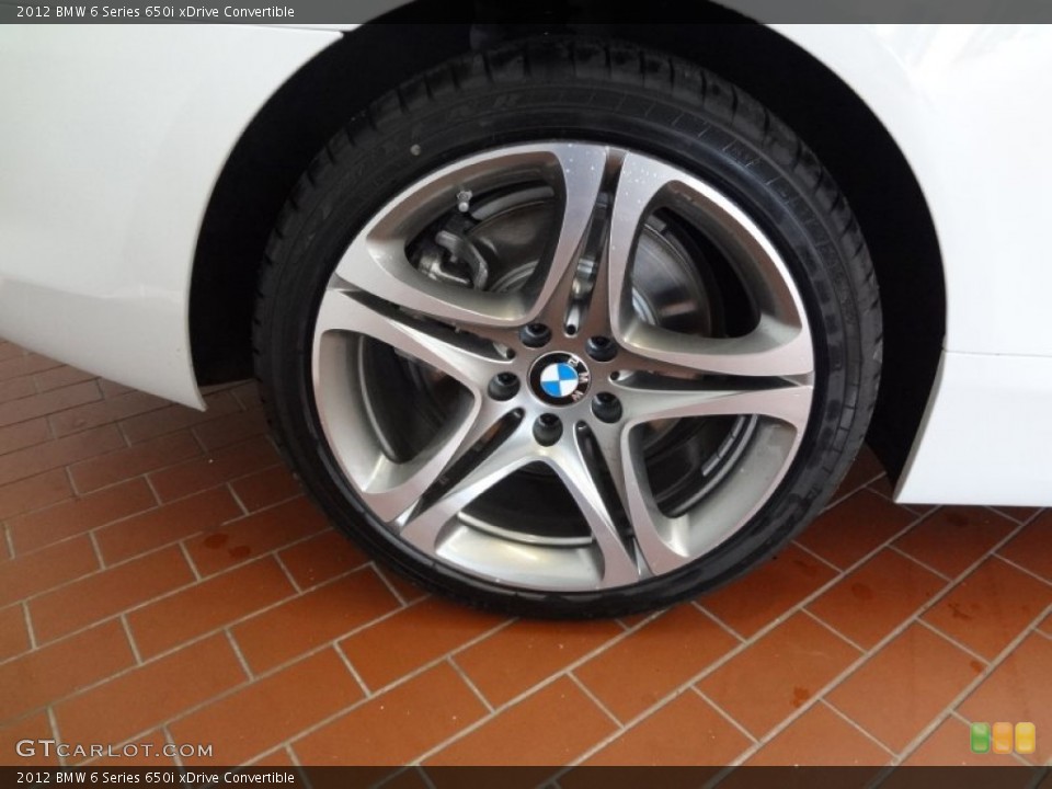 2012 BMW 6 Series 650i xDrive Convertible Wheel and Tire Photo #63682928