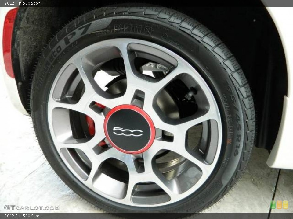 2012 Fiat 500 Sport Wheel and Tire Photo #63689208