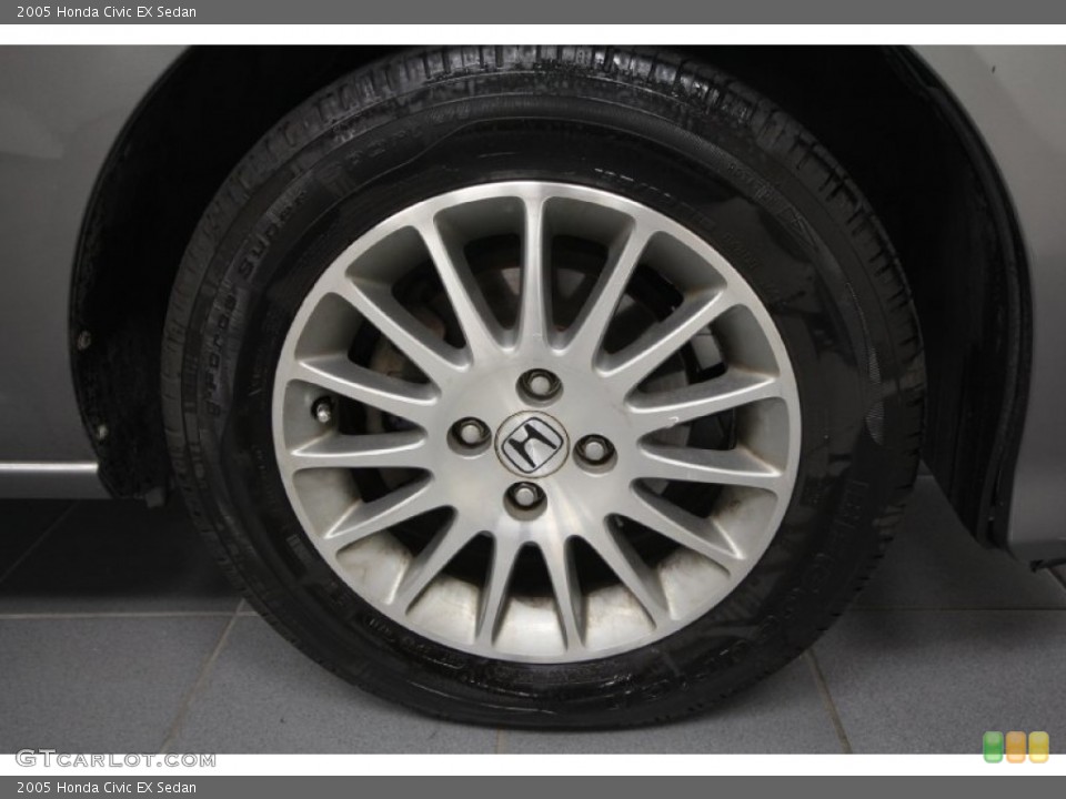 2005 Honda Civic EX Sedan Wheel and Tire Photo #63698910