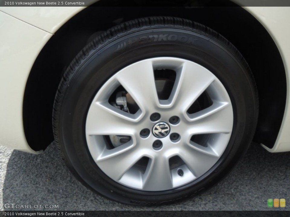 2010 Volkswagen New Beetle 2.5 Convertible Wheel and Tire Photo #63727646