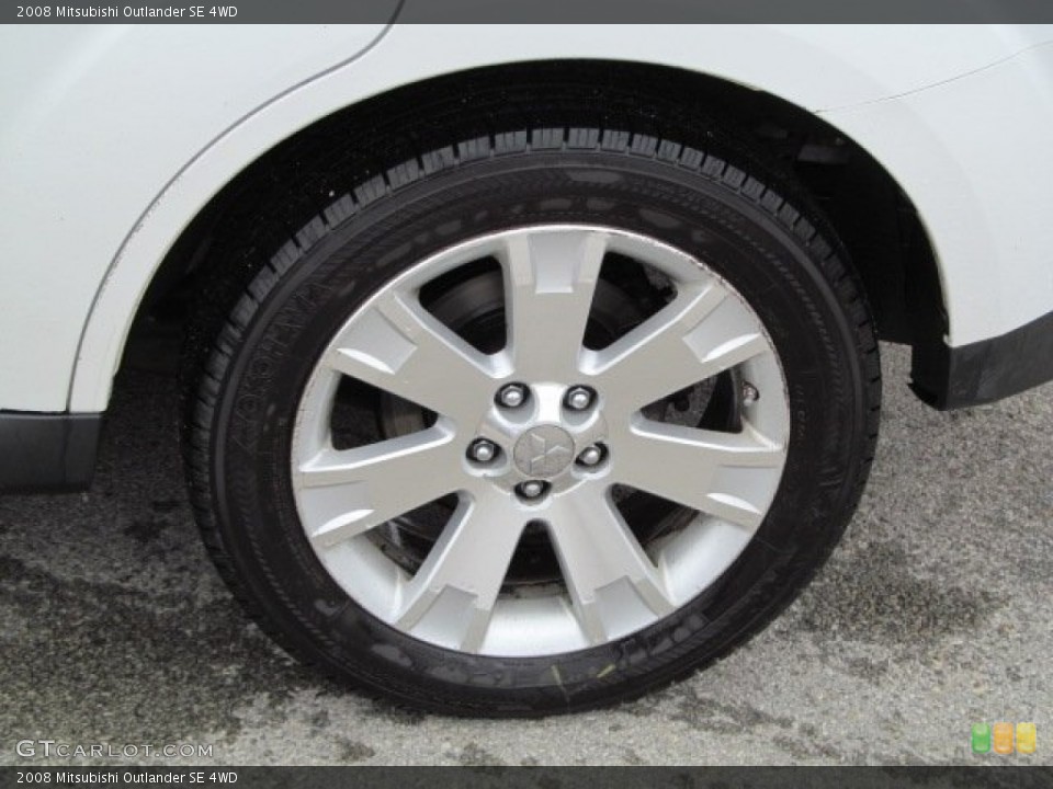 2008 Mitsubishi Outlander SE 4WD Wheel and Tire Photo #63734442