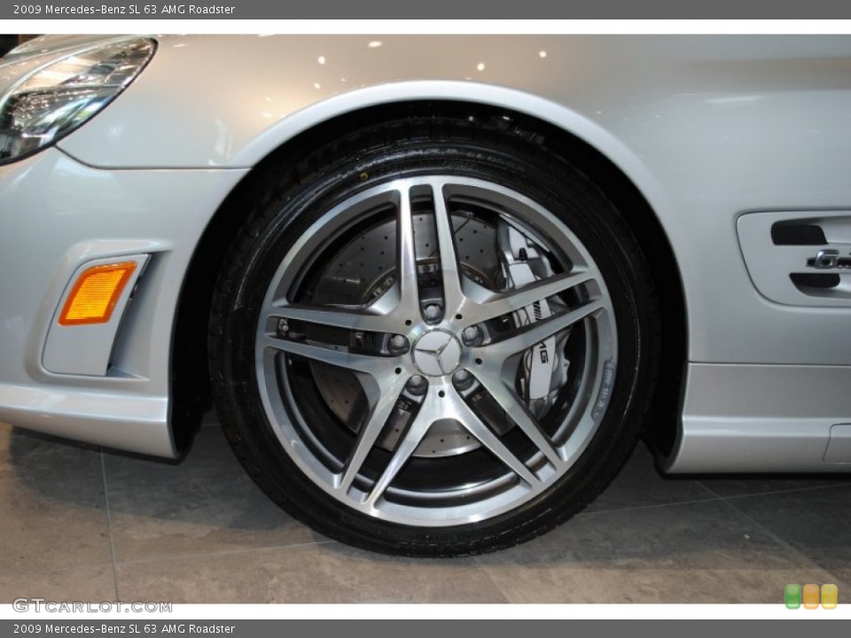 2009 Mercedes-Benz SL 63 AMG Roadster Wheel and Tire Photo #63784416