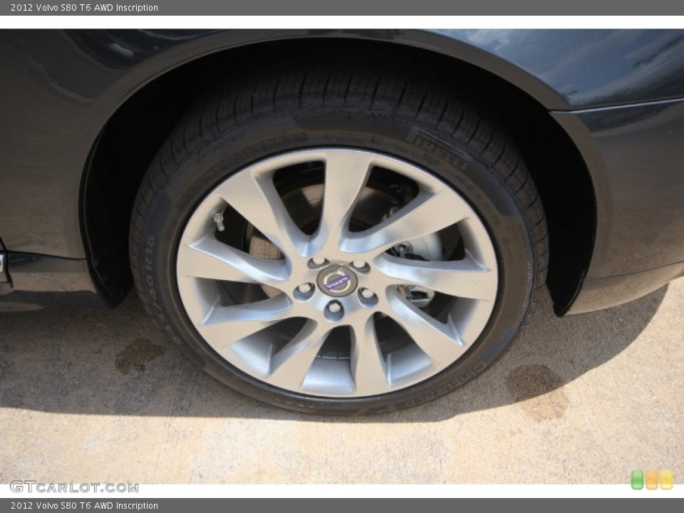 2012 Volvo S80 T6 AWD Inscription Wheel and Tire Photo #63787659