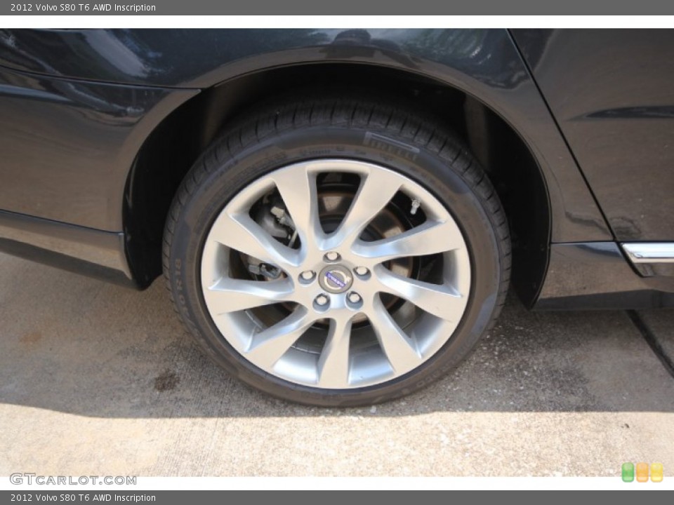 2012 Volvo S80 T6 AWD Inscription Wheel and Tire Photo #63787665