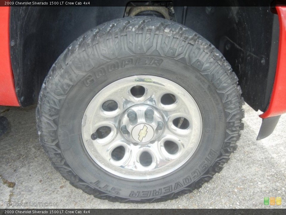 2009 Chevrolet Silverado 1500 LT Crew Cab 4x4 Wheel and Tire Photo #63793650