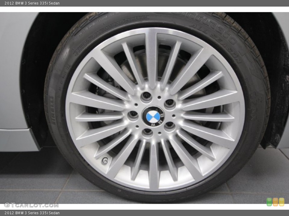 2012 BMW 3 Series 335i Sedan Wheel and Tire Photo #63801375