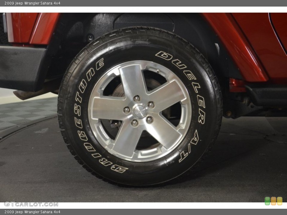 2009 Jeep Wrangler Sahara 4x4 Wheel and Tire Photo #63809191