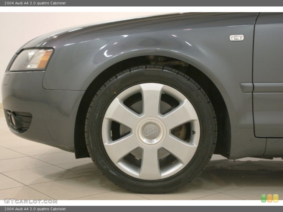 2004 Audi A4 3.0 quattro Cabriolet Wheel and Tire Photo #63872267