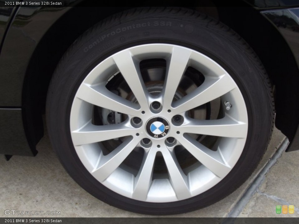 2011 BMW 3 Series 328i Sedan Wheel and Tire Photo #63889225
