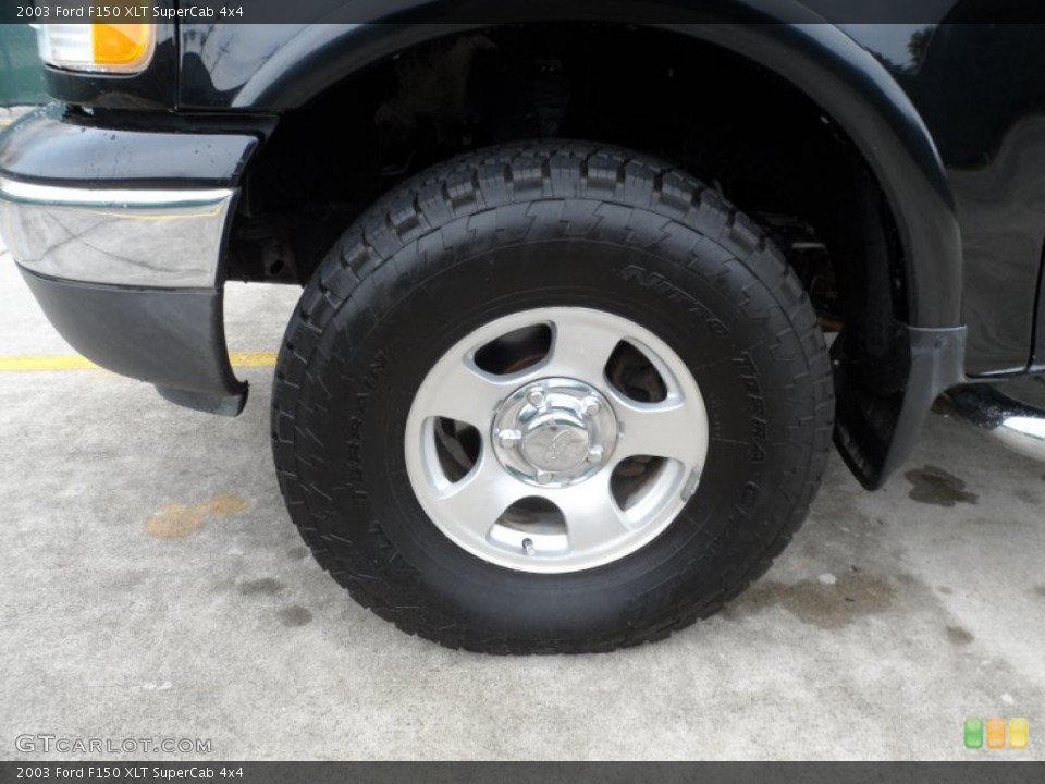2003 Ford F150 XLT SuperCab 4x4 Wheel and Tire Photo #63905576
