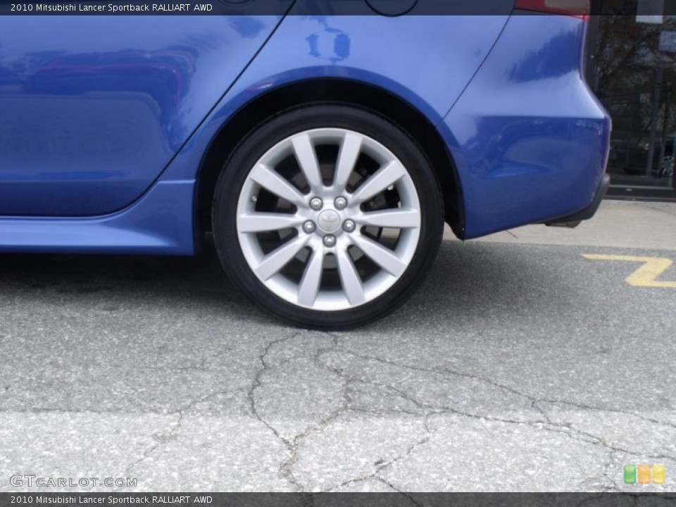 2010 Mitsubishi Lancer Sportback RALLIART AWD Wheel and Tire Photo #63998211