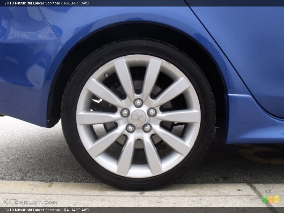 2010 Mitsubishi Lancer Sportback RALLIART AWD Wheel and Tire Photo #63998223