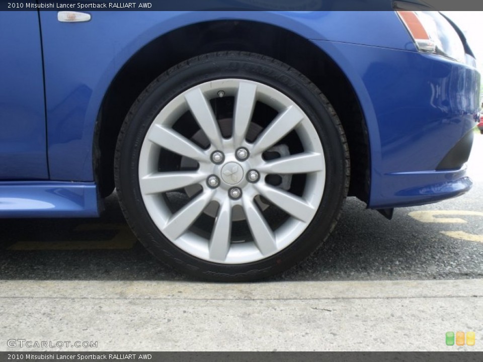 2010 Mitsubishi Lancer Sportback RALLIART AWD Wheel and Tire Photo #63998232