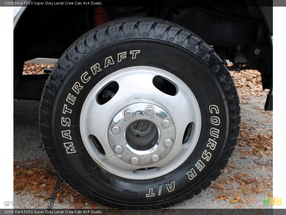 2005 Ford F350 Super Duty Lariat Crew Cab 4x4 Dually Wheel and Tire Photo #64019730