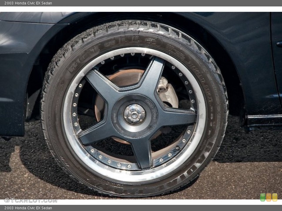 2003 Honda Civic Custom Wheel and Tire Photo #64023477