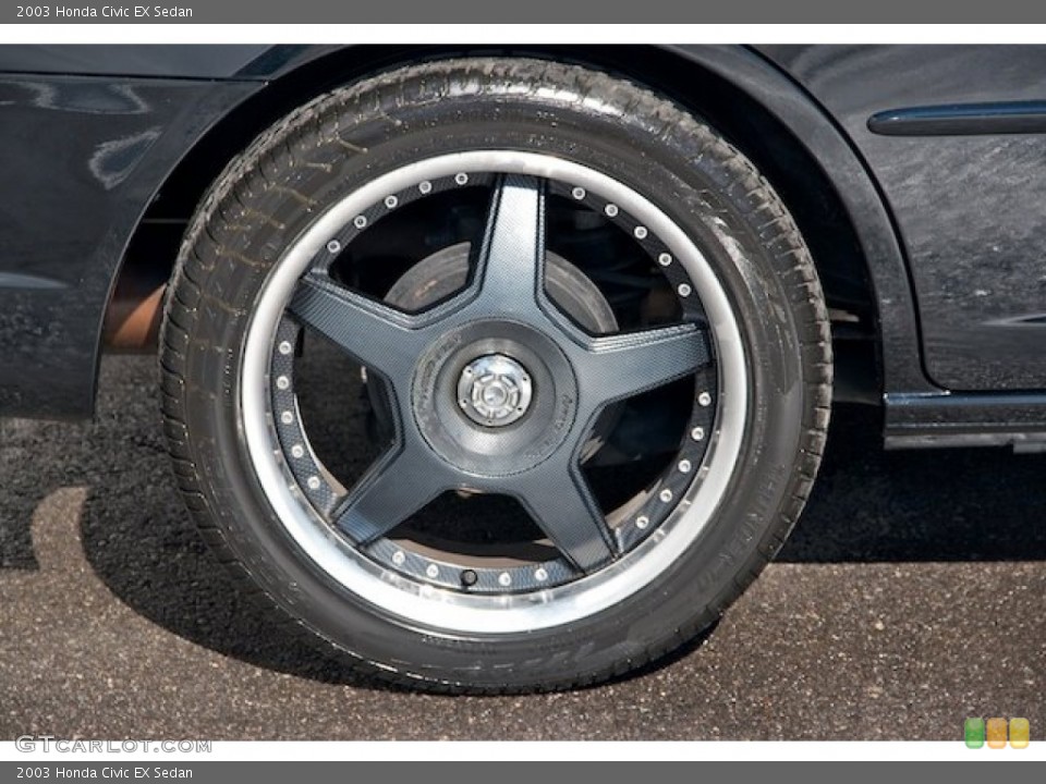 2003 Honda Civic Custom Wheel and Tire Photo #64023483