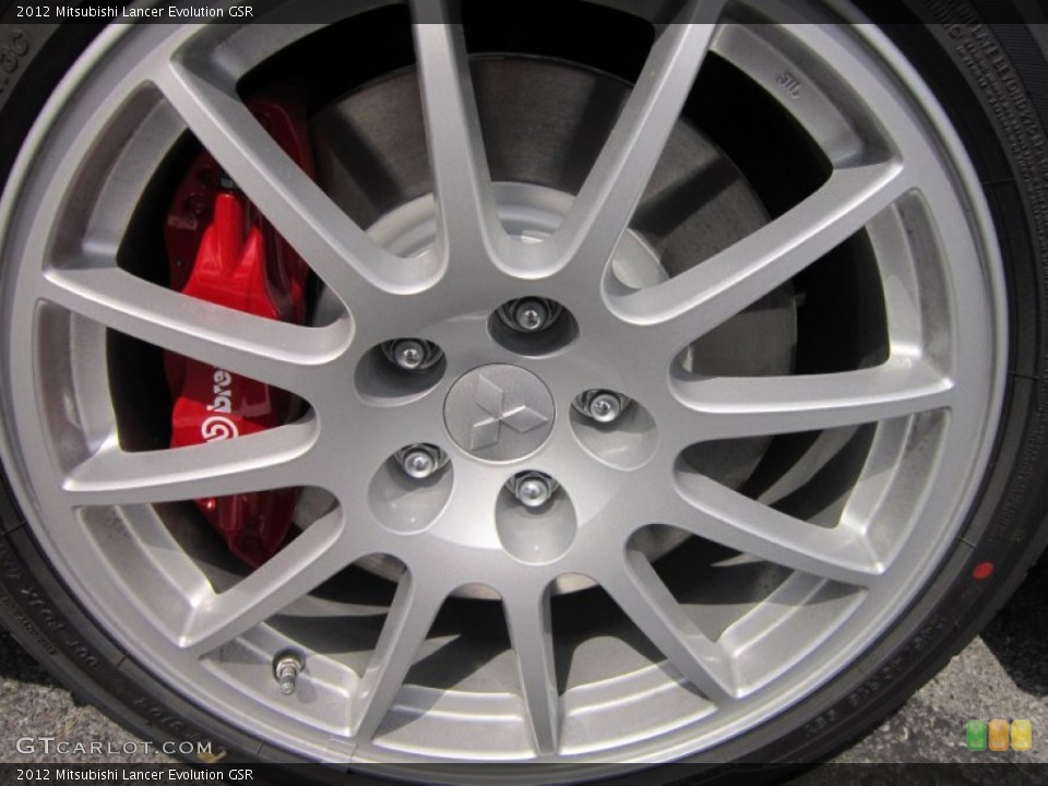 2012 Mitsubishi Lancer Evolution GSR Wheel and Tire Photo #64112091