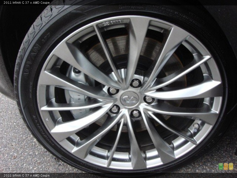 2011 Infiniti G 37 x AWD Coupe Wheel and Tire Photo #64131281