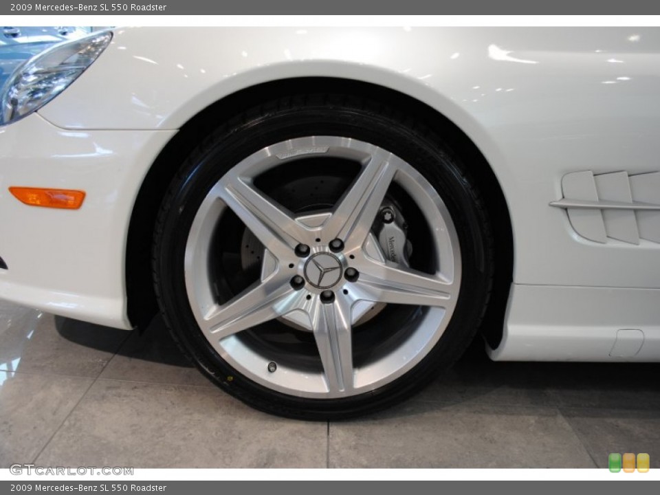 2009 Mercedes-Benz SL 550 Roadster Wheel and Tire Photo #64150203