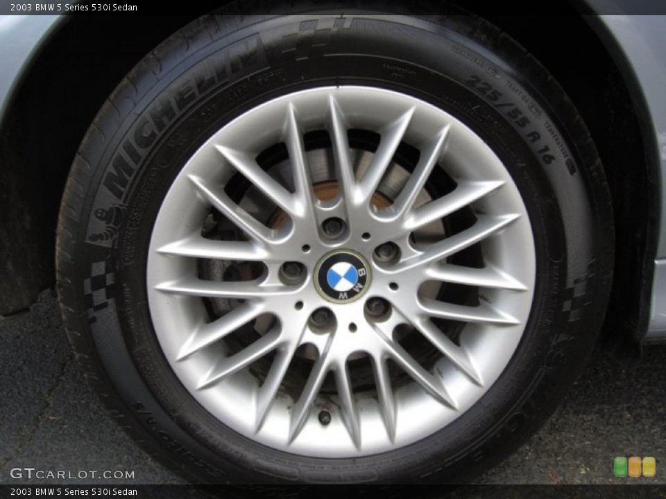 2003 BMW 5 Series 530i Sedan Wheel and Tire Photo #64164424