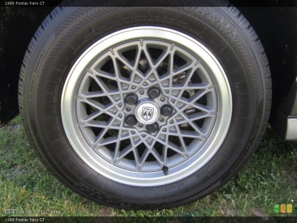 1986 Pontiac Fiero GT Wheel and Tire Photo #64165375