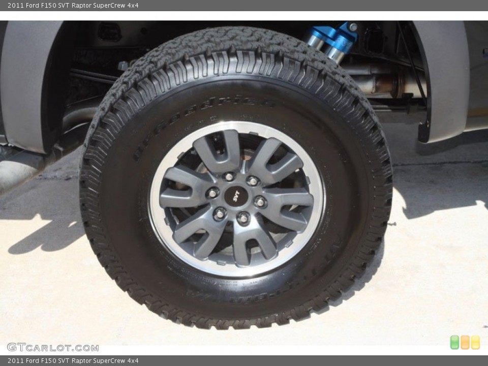 2011 Ford F150 SVT Raptor SuperCrew 4x4 Wheel and Tire Photo #64212515