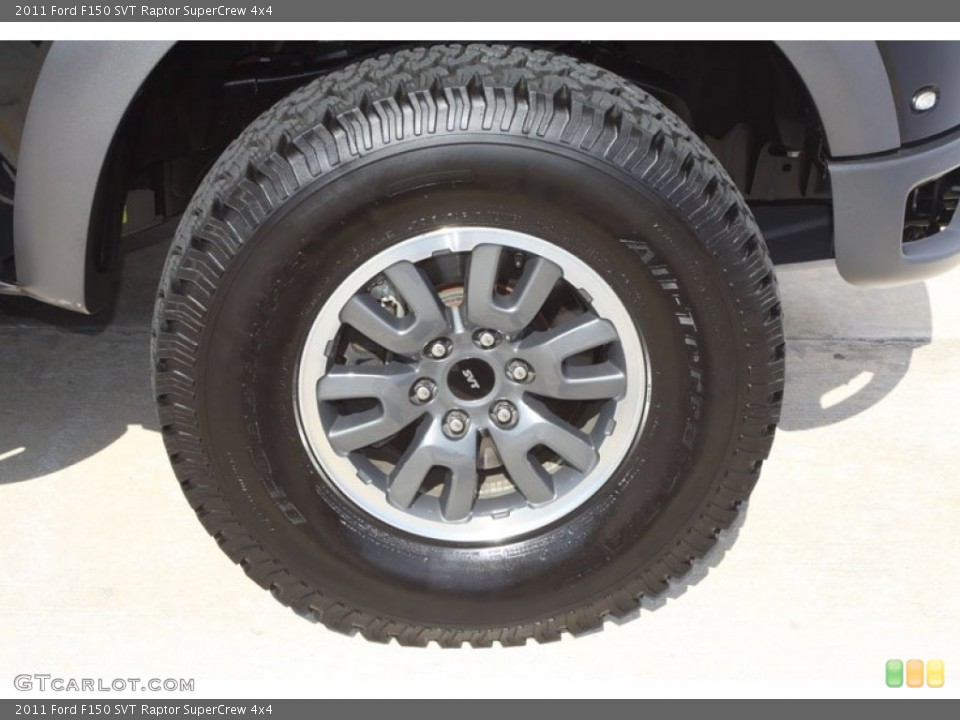 2011 Ford F150 SVT Raptor SuperCrew 4x4 Wheel and Tire Photo #64212533