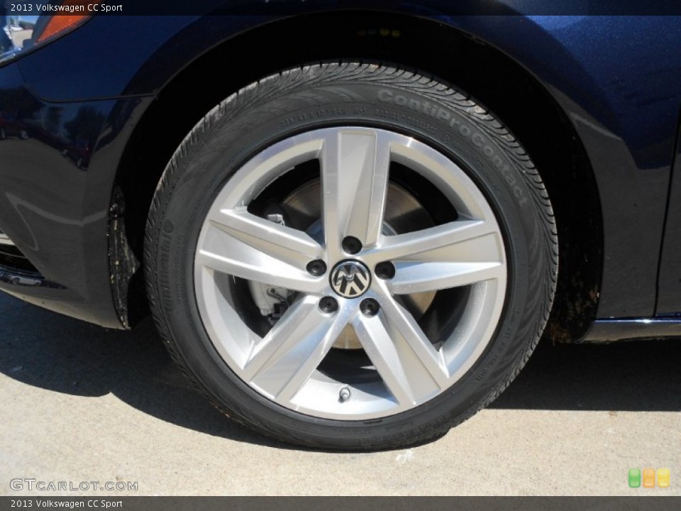 2013 Volkswagen CC Sport Wheel and Tire Photo #64245752